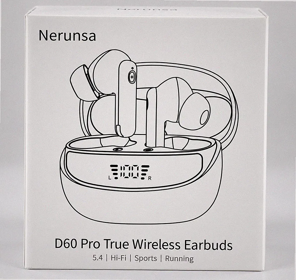 Nerunsa D60 Pro - Kabellose Bluetooth 5.4 HiFi Kopfhörer - Sport / Running