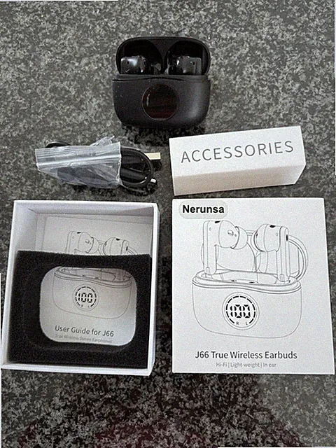 Nerunsa J66 True Wireless Earbuds NEU!!