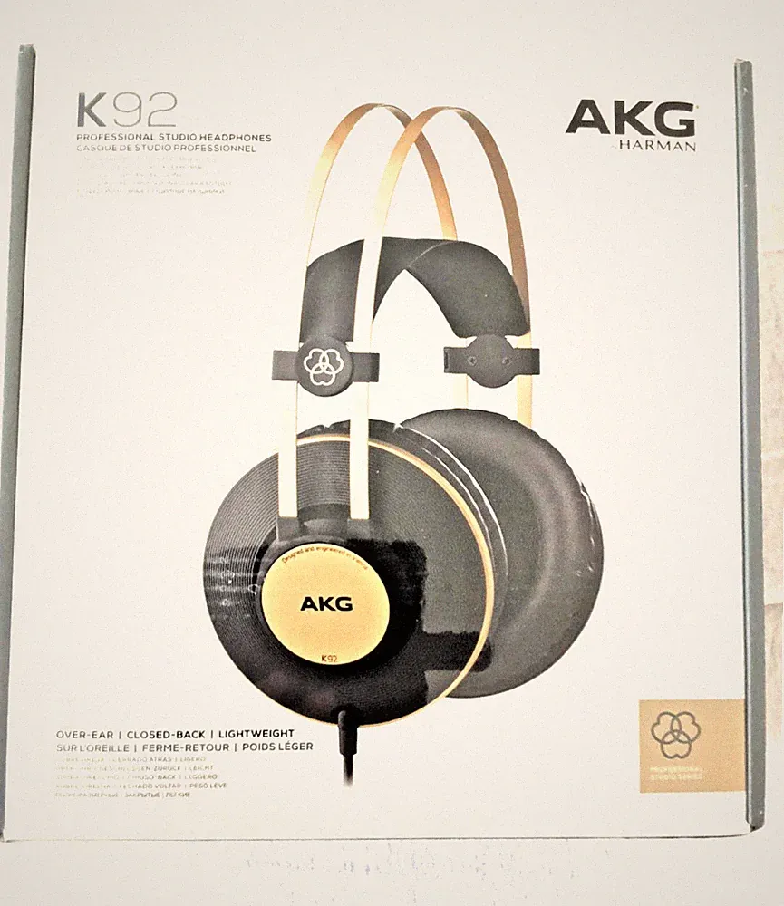 NEU AKG K92 Harman - schwarz und gold - professionelle Studiokopfhörer OVP