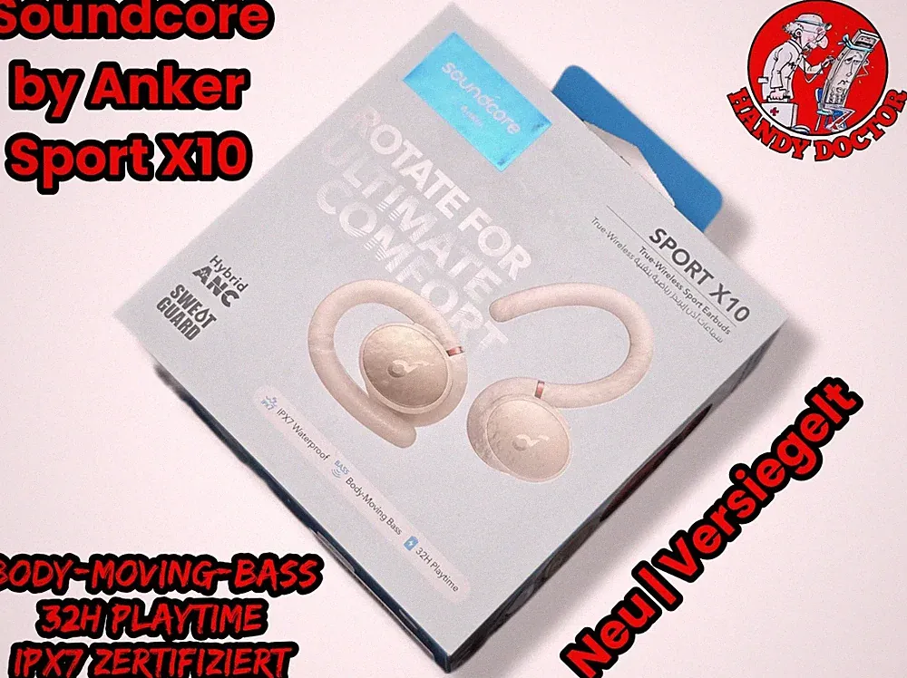 NEU - Anker Soundcore Sport X10 Bluetooth In-Ear Kopfhörer - Beige *Versiegelt*