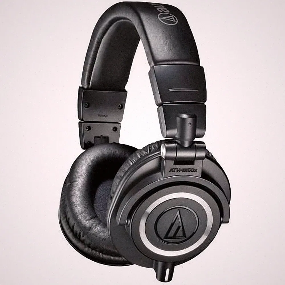 NEU: Audio Technica ATH-M50x Kopfhörer Over-Ear 45mm Studio inkl. Adapter