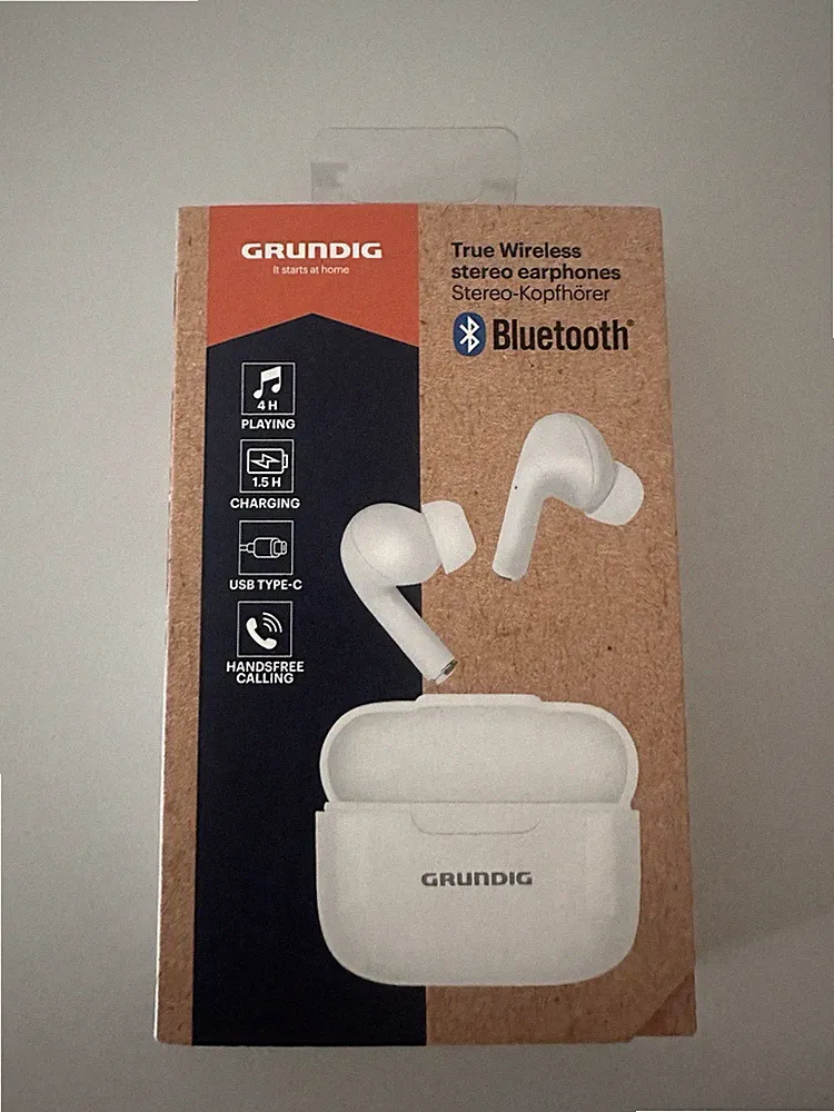 NEU Grundig Bluetooth True Wireless In-Ear-Stereo Kopfhörer, Weiß