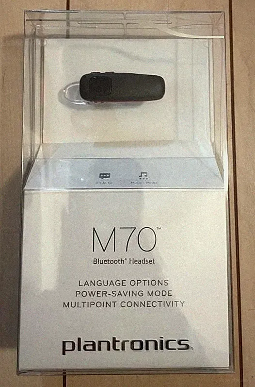 Neu im Karton Plantronics M70 Bluetooth Kopfhörer schwarz rot (In Ear)