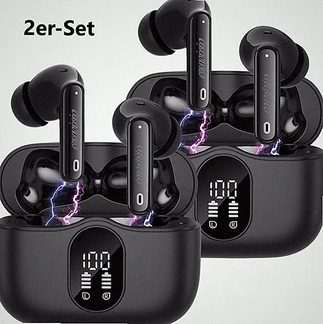NEU In Ear Kopfhörer Ladecase Noise Cancelling für Musik Telefonat Gaming Mini