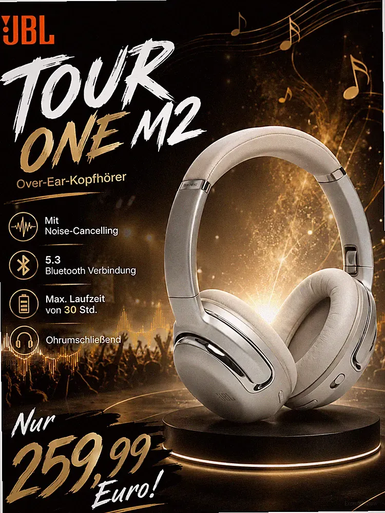 NEU JBL Tour One M2 Over Ear Kopfhörer Headphones mit Bluetooth Noise Cancelling