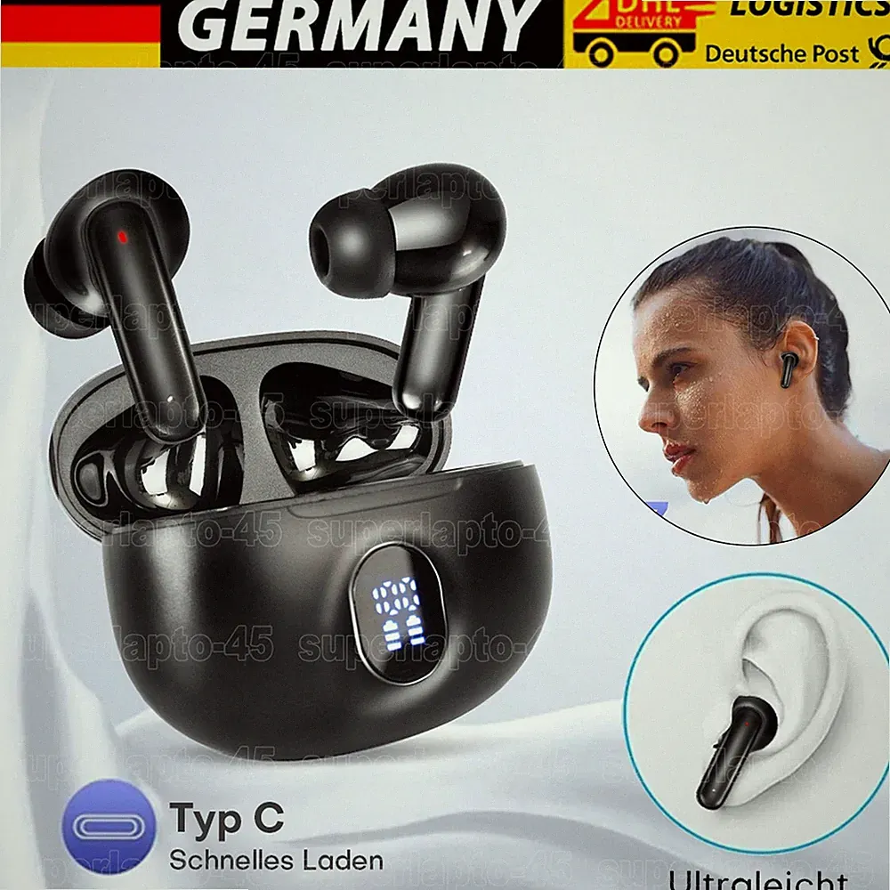 NEU Kopfhörer Bluetooth 5.3 In Ear Ohrbügel Kabellos Sportkopfhörer mit Mikrofon