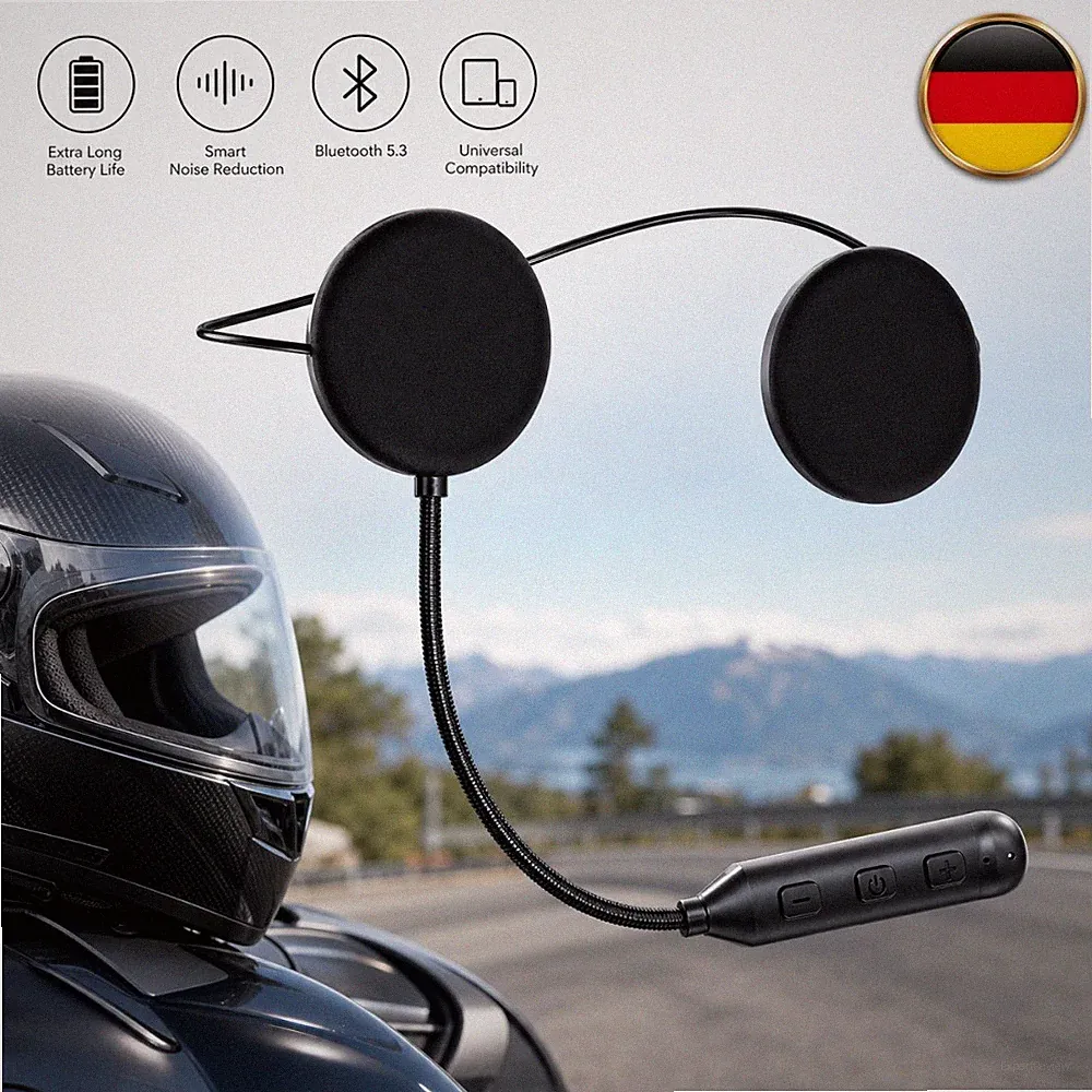 NEU Motorrad Bluetooth Headset Lautsprecher Kopfhörer Bluetooth Helm Headset