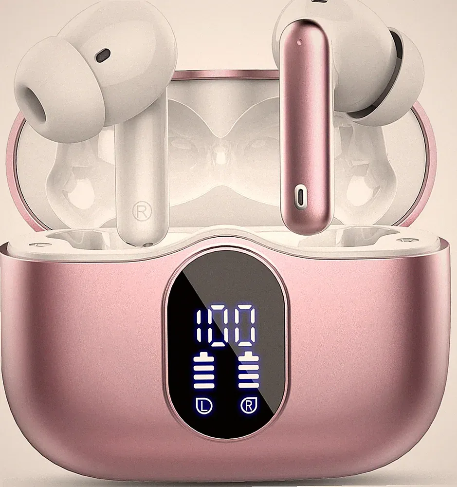 NEU ORDTOP Ohrhörer Bluetooth 5.4 Kopfhörer In Ear Roségold