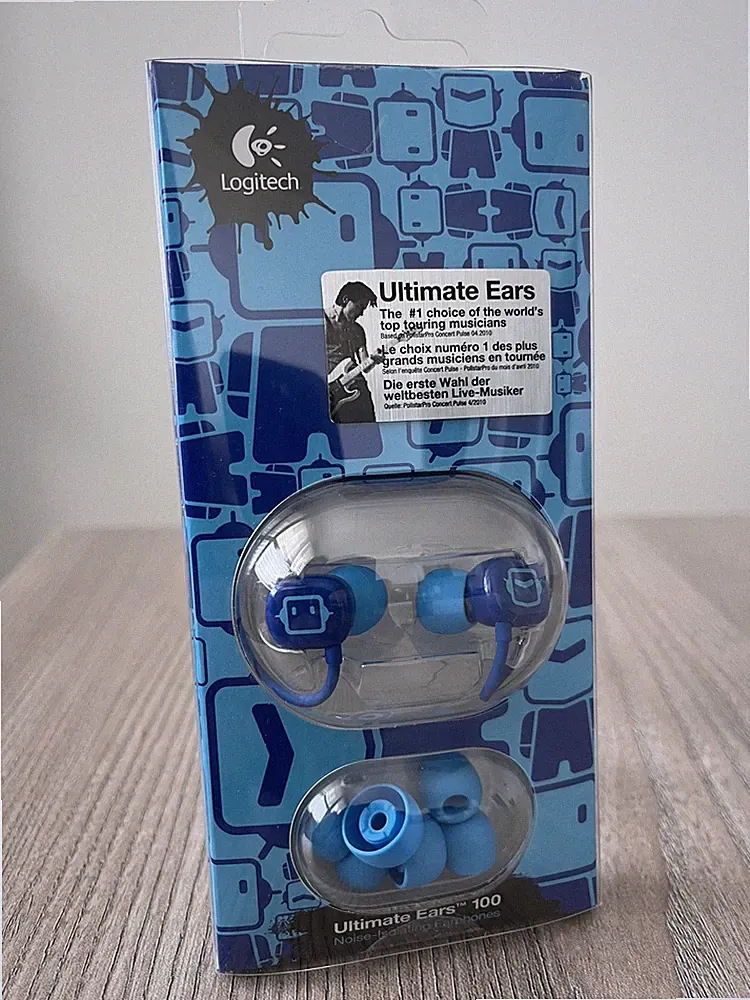 Neu & versiegelt Logitech Ultimate Ears 100 In-Ear Kopfhörer – Blau