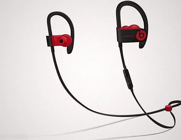 Neuwertig! Beats Powerbeats3 Wireless Schwarz Rot Bluetooth Sport Kopfhörer OVP