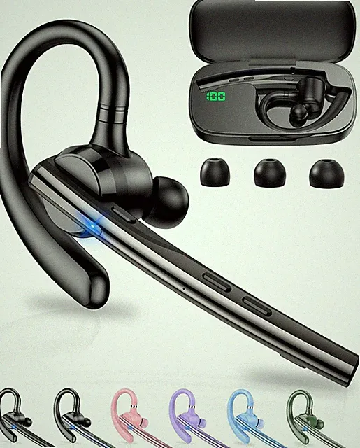 New Bee Bluetooth Headset 72 Std Betriebszeit LED Display Ladebox Dual Mikrofon