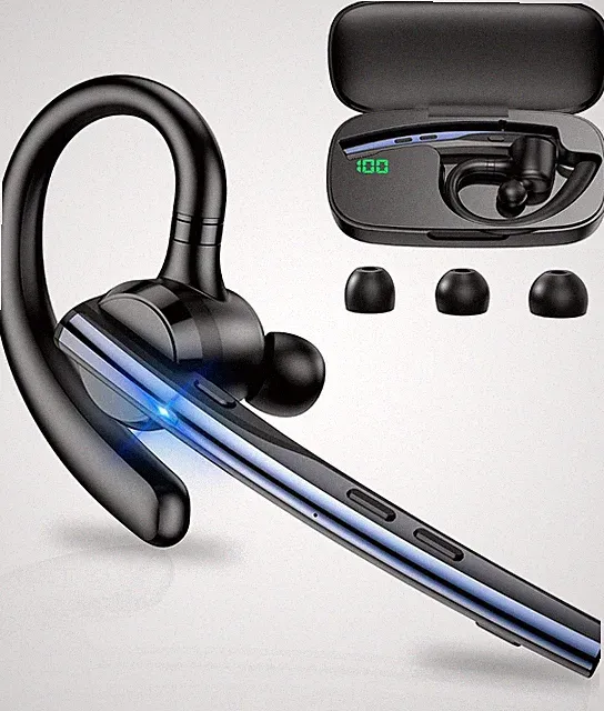 New Bee Bluetooth Headset 72h Spielzeit CVC 8.0 Dual Mikrofon LED Ladec