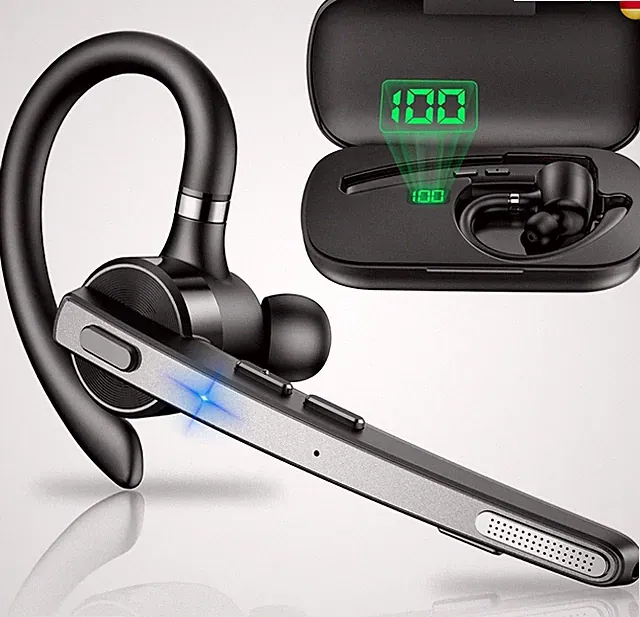 New Bee Bluetooth Headset, V5.1 Wireless Freisprech Headset mit 72h Spielzeit