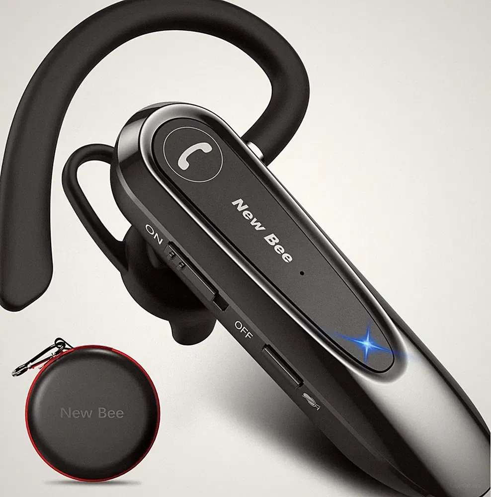 New Bee Bluetooth Headset Wireless Freisprech Telefon 20H Sprechzeit