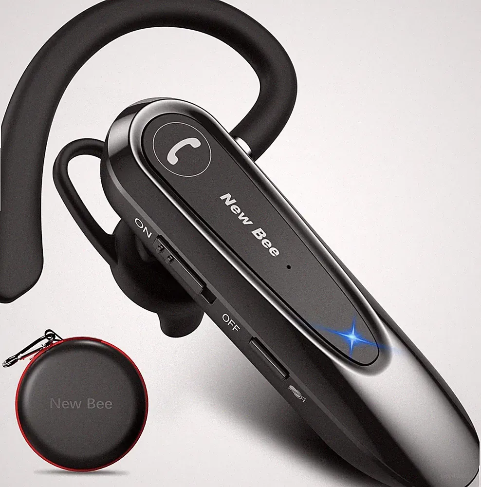 New bee Bluetooth Headset Wireless Freisprech Telefon mit Dual Mic V5.0