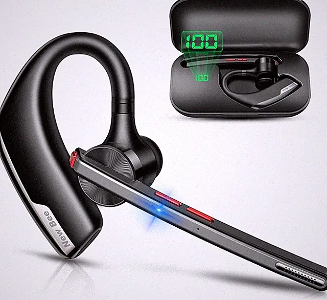New bee Bluetooth Headset Wireless V5.2 mit 80h Spielzeit Bluetooth Freisprech