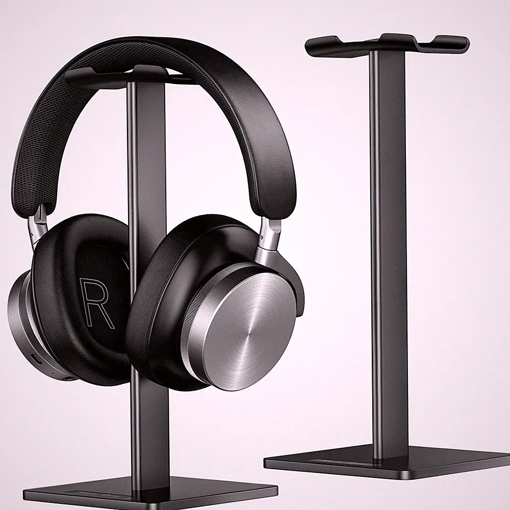 New Bee Headset Halterung für alle Kopfhörer Schwarz Kopfhörerständer Aluminium