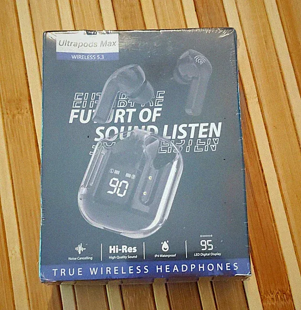 NEW China Ultrapods Max True Wireless Bluetooth 5.3 In-Ear schwarz USB-C LED
