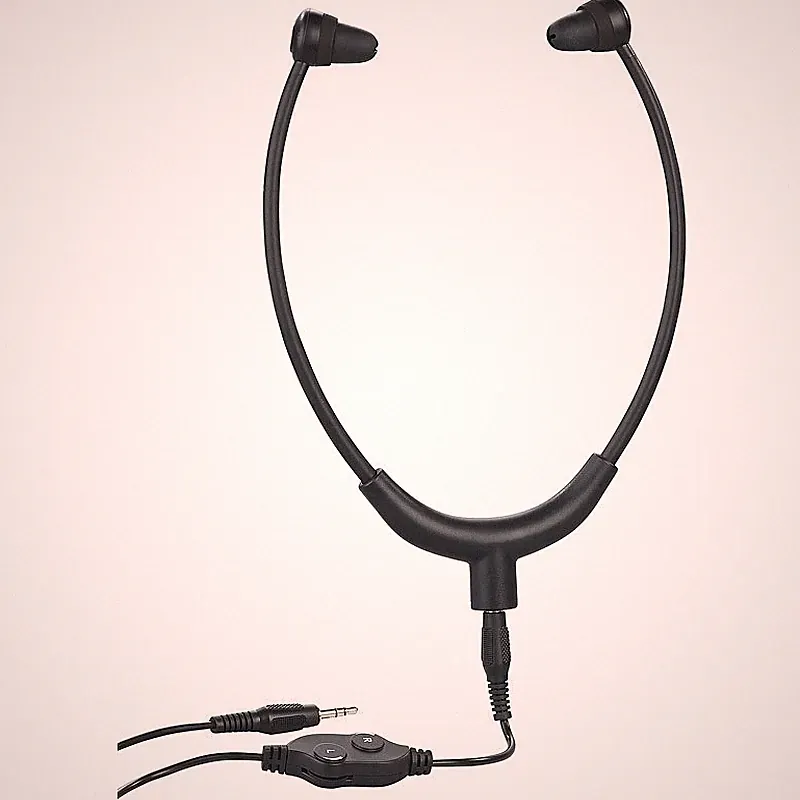 newgen medicals TV-Kinnbügel-Kopfhörer mit 3,5-mm-Klinkenanschluss, bis 117 dB