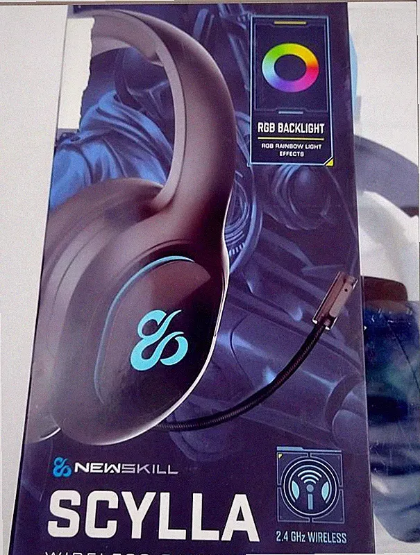 NEWSKILL Scylla Gaming Kopfhörer kabellos mit Mikrofon abnehmbar PC PS4 Xbox One