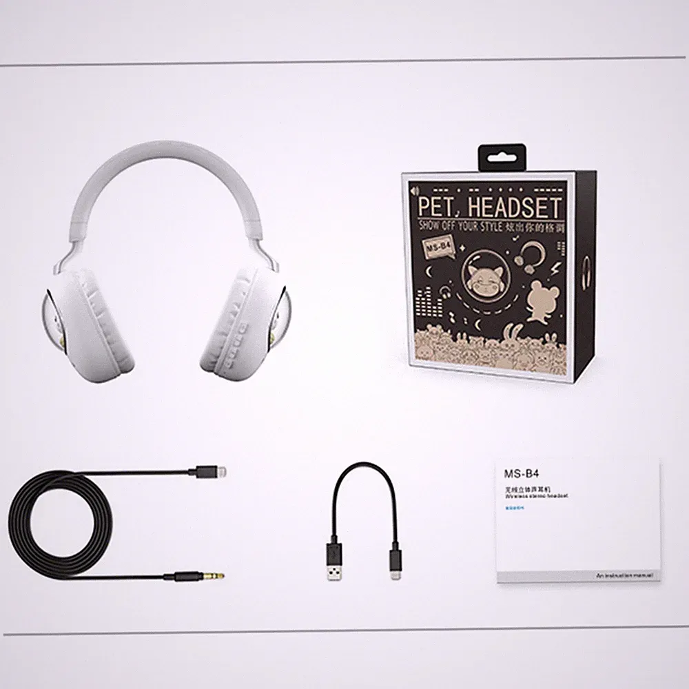 Niedliche Kabellose Bluetooth 5.3-Kopfhörer Mit Cartoon-Motiven Over-Ear B2IT