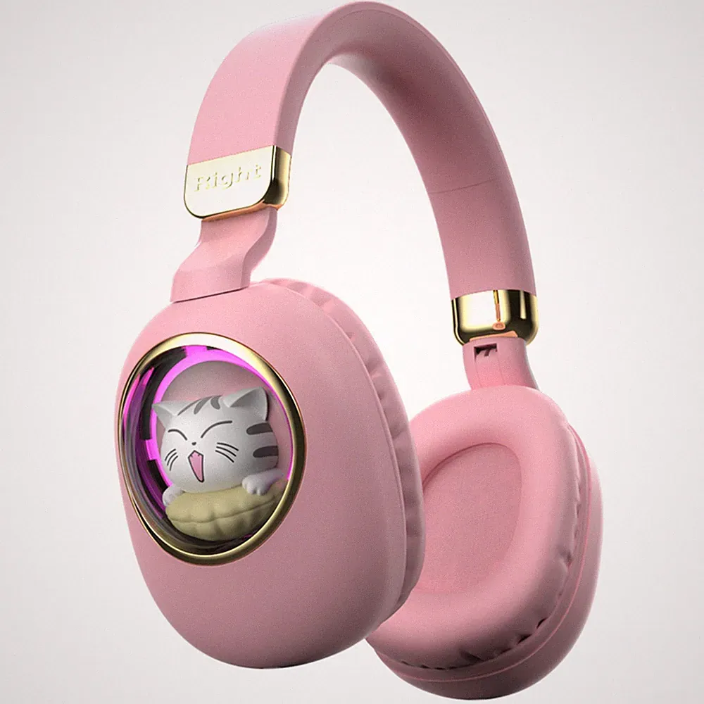 Niedliche Kabellose Bluetooth 5.3-Kopfhörer Mit Cartoon-Motiven Over-Ear B2MI