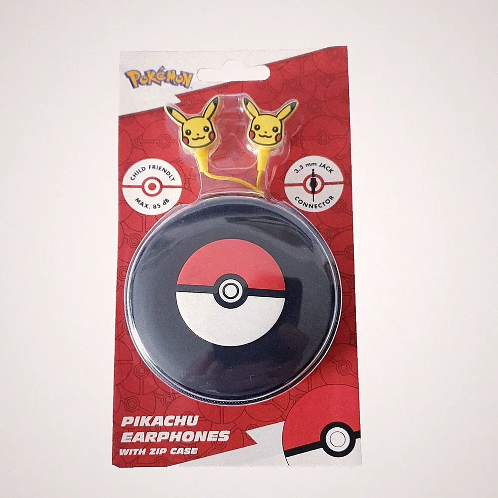 Nintendo Pokemon Pikachu In-Ear-Kopfhörer Kinder inkl. Aufbewahrungshülle