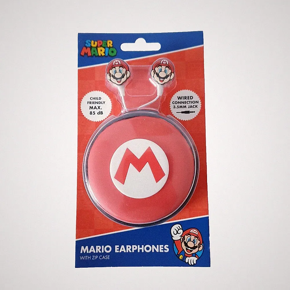 Nintendo Super Mario Mario In-Ear-Kopfhörer Kinder inkl. Aufbewahrungshülle