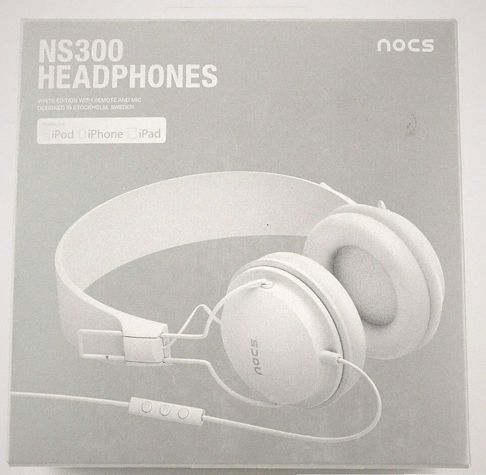 Nocs NS 300 Headphones Apple iPhone iPad iPod Kopfhörer On-Ear Headset weiß 353