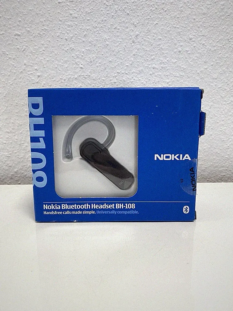 Nokia BH-108 Bluetooth Headset / Handy Mobiltelefon Kopfhörer / Unbenutzt ✅