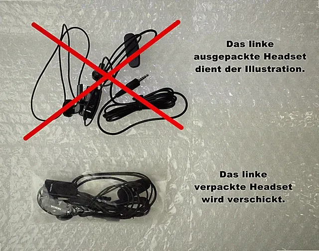 Nokia Headset HS-47 2,5mm Stecker Klinke 4-polig Mikrofon Kopfhörer neu 1-15 St.