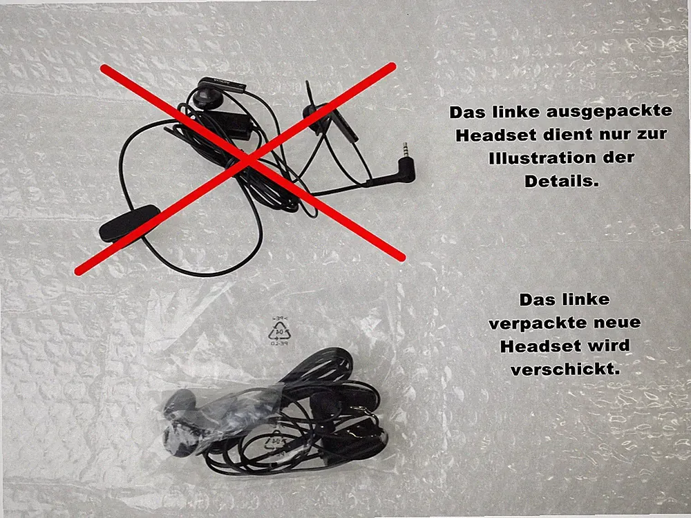 Nokia Headset HS-47 2,5mm Stecker Klinke 4-polig Mikrofon Kopfhörer neu 1-15 St.
