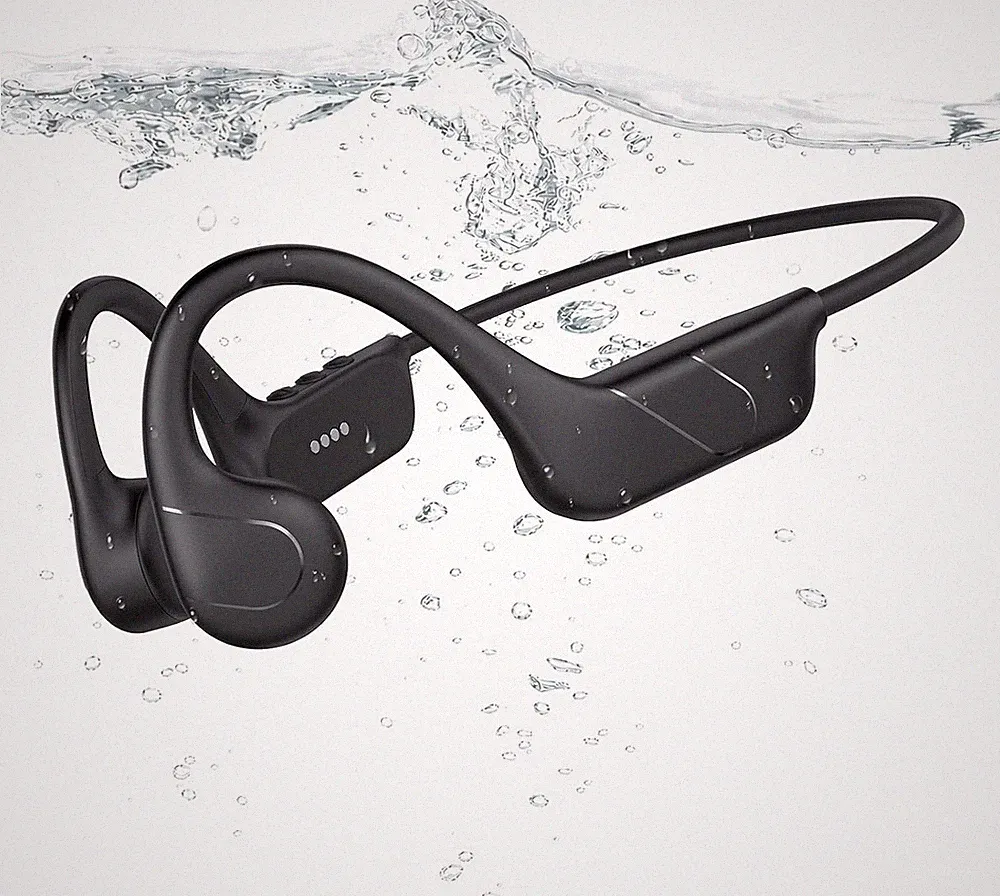 NUASI Knochenschall Kopfhörer Schwimmen Bluetooth 6.0, 32GB Speicher