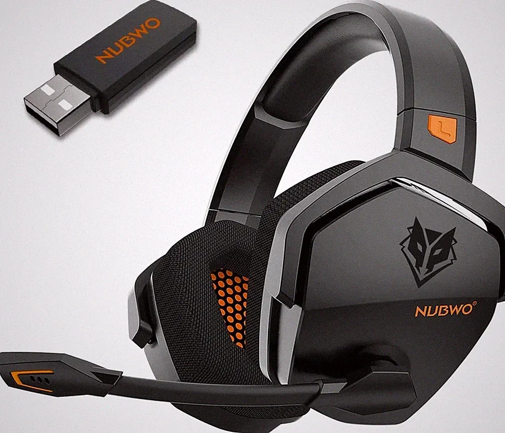 NUBWO G06 Wireless Gaming Headset PS5 PS4 PC Ohr-Gaming-Kopfhörer Mikrofon