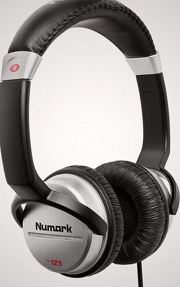 Numark HF125 professioneller DJ Kopfhörer 2m Kabel 40 mm on ear Lautsprecher