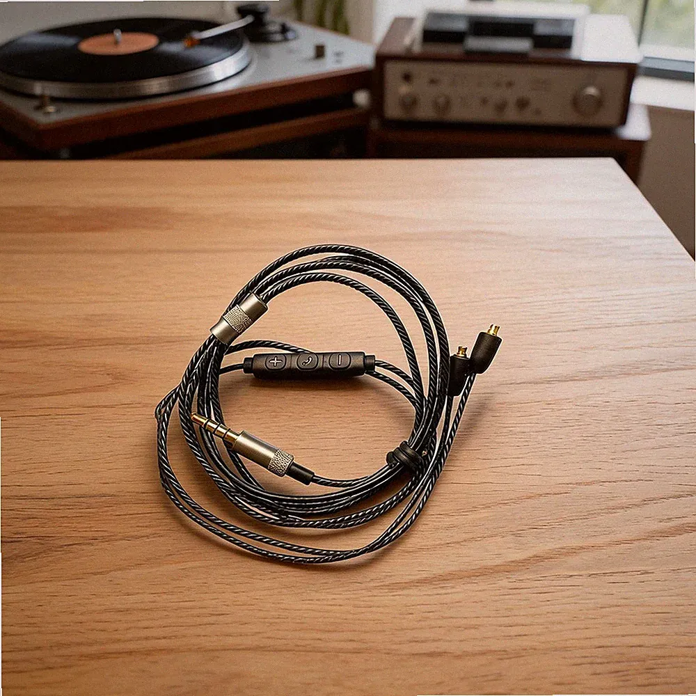 OFC Core 3,5 mm Audiokabel mit vergoldetem für Shure Kopfhörer