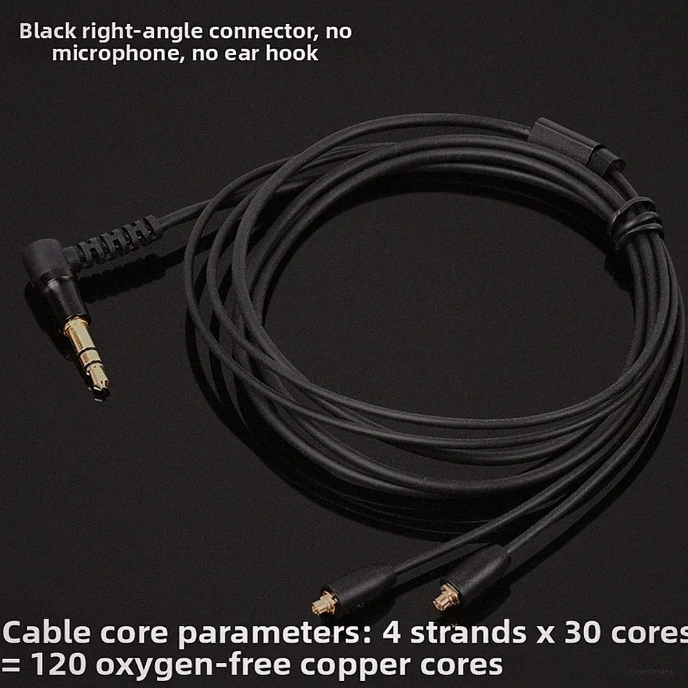OFC für MMCX Kabel 1,25 m TPE Mantel für Shure SE-Serie In-Ear Kopfhörer