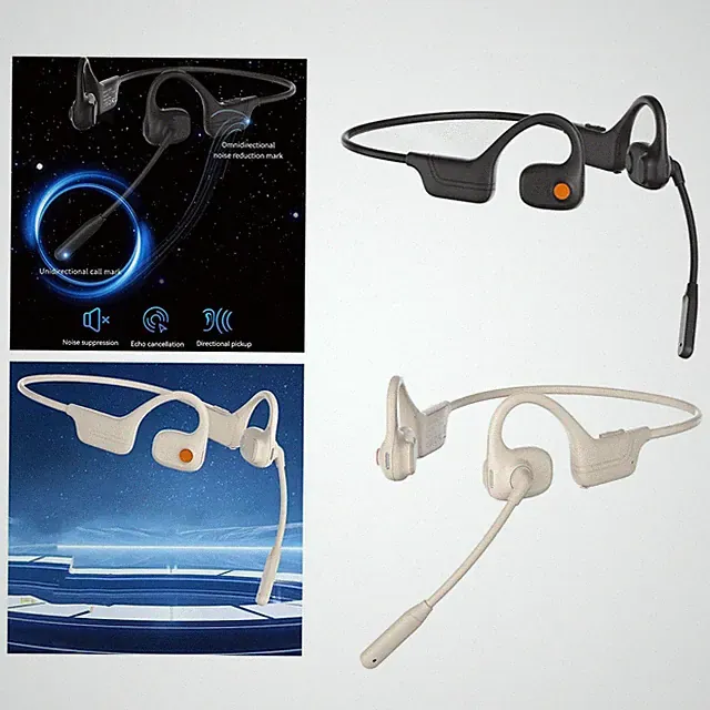 Offene Ohr-Kopfhörer, klare Anrufe, kabelloses Headset für Sport, Radfahren