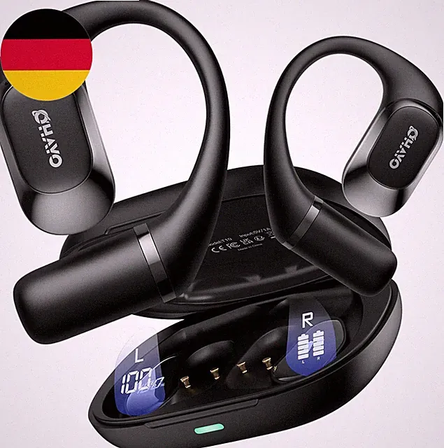 OHAYO Open Ear Kopfhörer Komfortabel, Bluetooth Kopfhörer Sport, 40H Wiedergabe