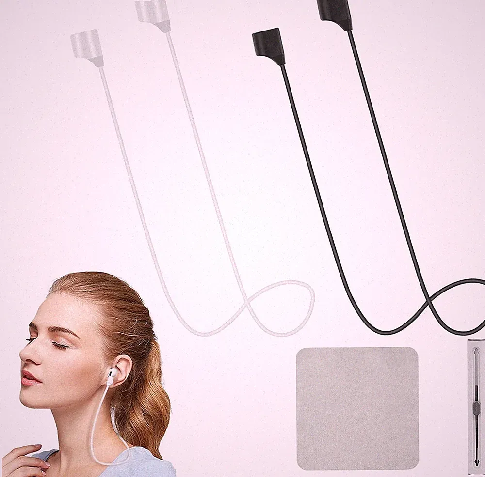 Ohrhörer Silikon Haltegurt 70cm Magnetisch Sport Anti-Verlust für AirPods