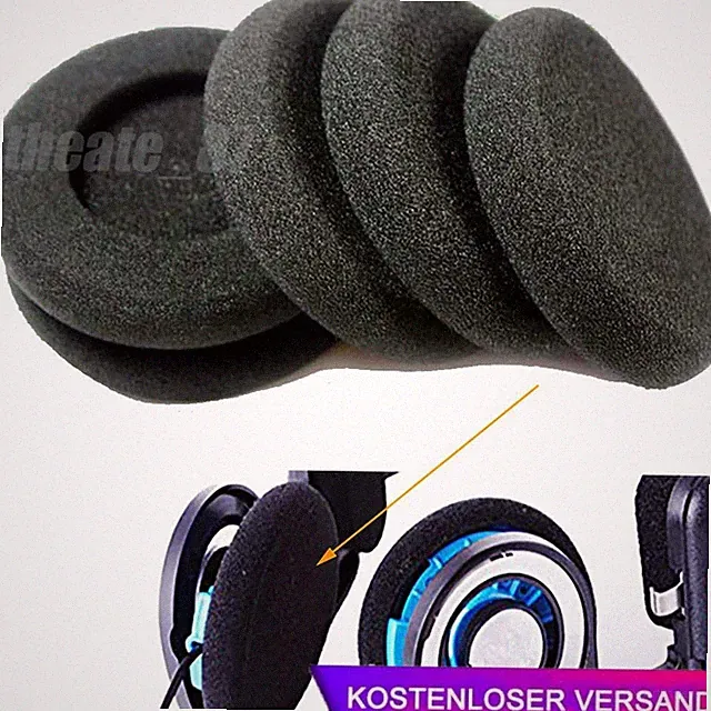 Ohrkissen Ohrpolster für Koss Porta Pro, Sennheiser, Sony, AKG Kopfhörer Schwarz