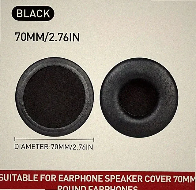 Ohrpolster 70mm für Kopfhörer SONY Sennheiser Logitech Audio Technica 1 Paar