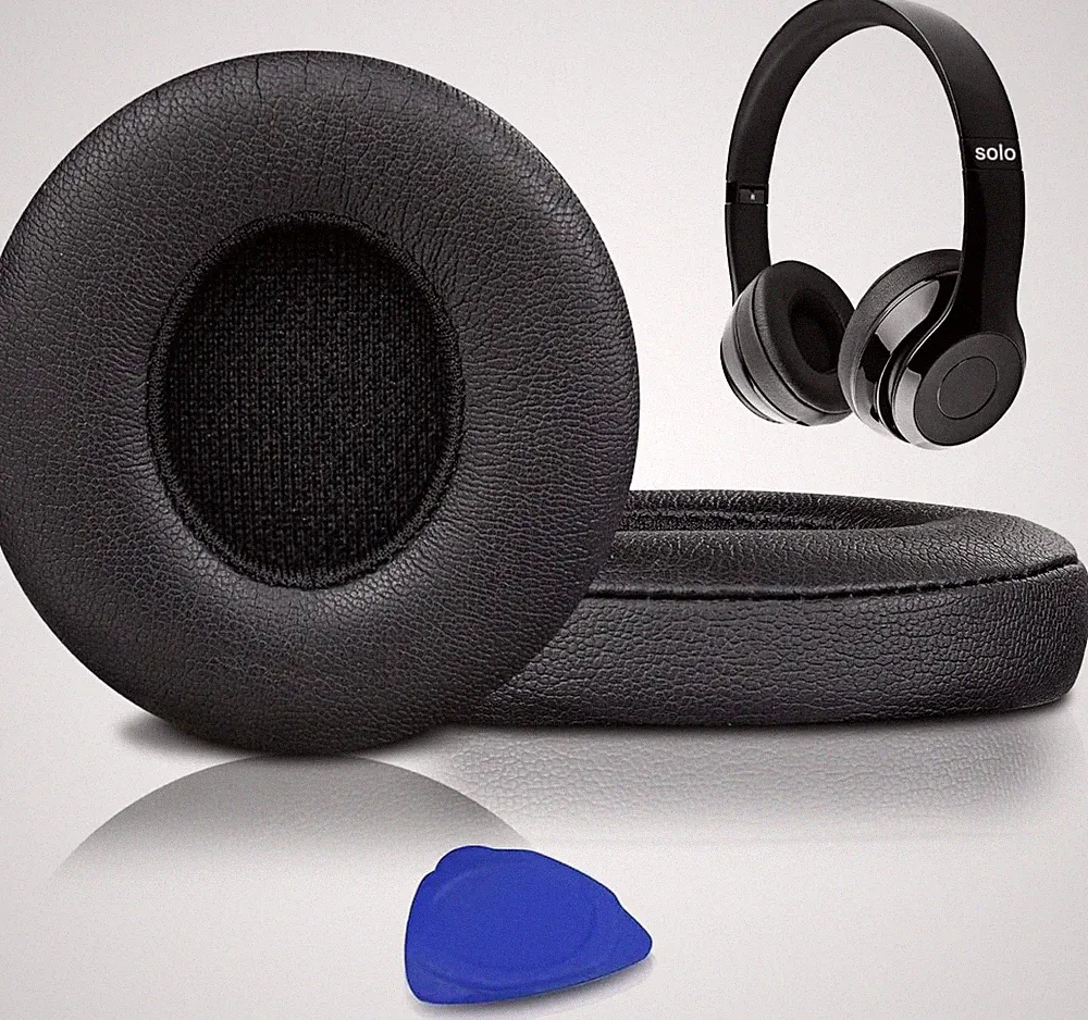Ohrpolster für Beats Solo 2 3 On-Ear-Kopfhörer Schwarz Ersatzteile Zubehör