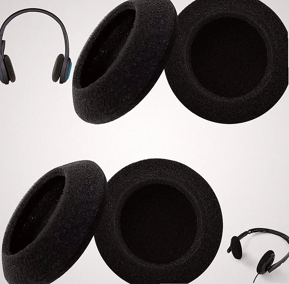 Ohrpolster Schaumstoff 50mm Geräuschisolierung Komfort Ersatz für Logitech
