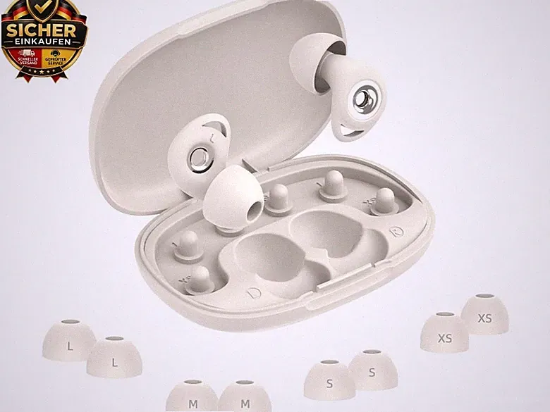 Ohrstöpsel zum Schlafen, 45dB Noise Cancelling Gehörschutz Earplugs, weiß