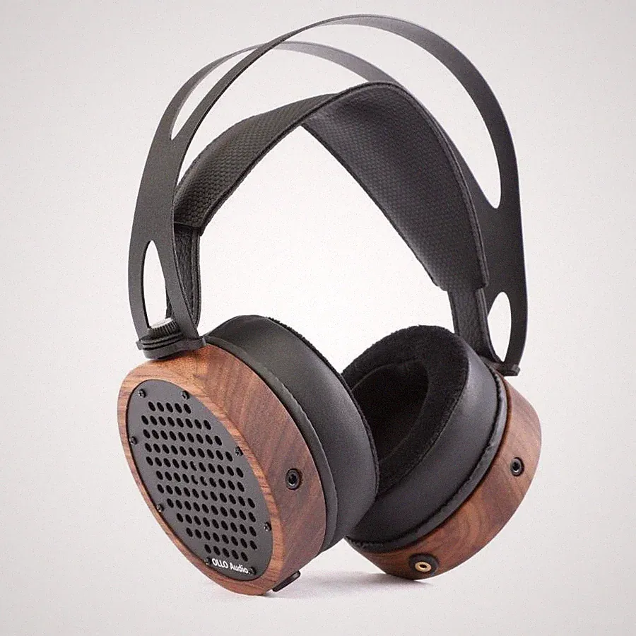 OLLO Audio S4X Over-Ear Studiokopfhörer frühes Modell braun Holz Metall...