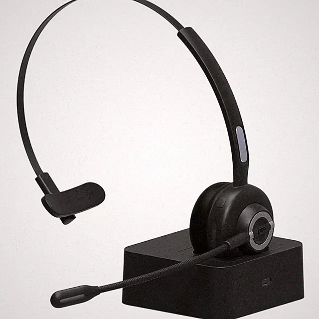 On-Ear Bluetooth Headset mit Mikro Noise Cancelling Bis 17h Akku Für Callcenter
