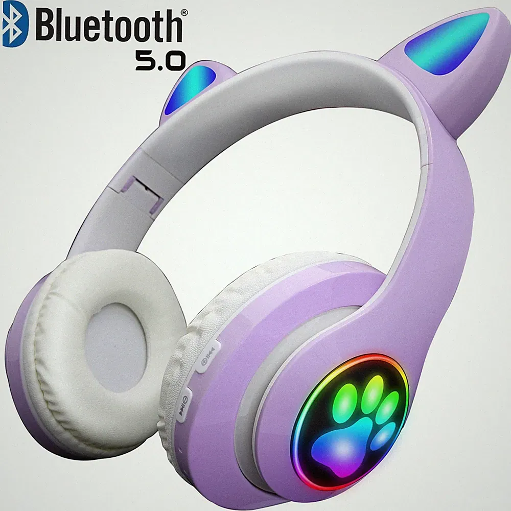 On Ear Kopfhörer 5.0 Kinder Bluetooth Kabellos Stereo Bass Kopfhorer Faltbare DE