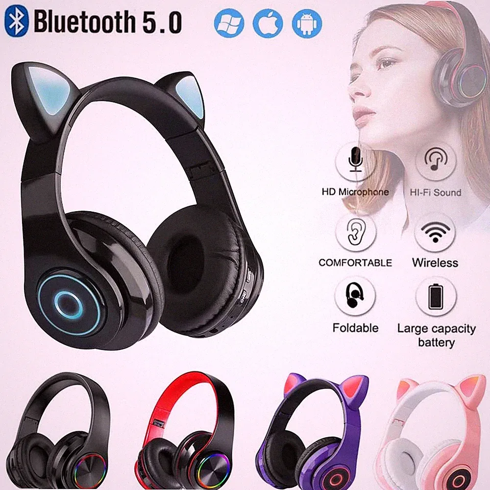 On Ear Kopfhörer Bluetooth 5.0 Kabellos Stereo Bass Kopfhorer Faltbare Headset