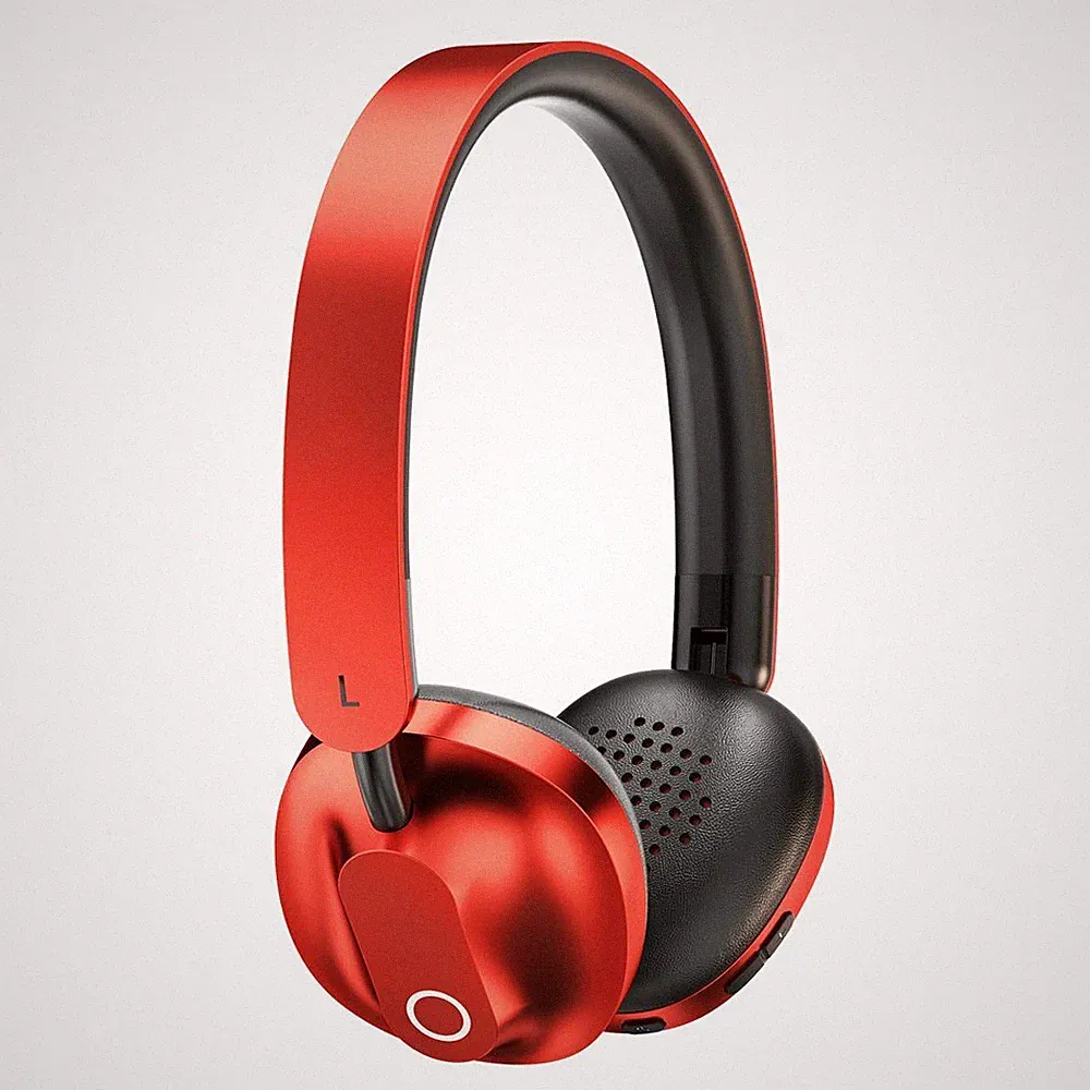 On-Ear-Kopfhörer Bluetooth Kabellos Faltbar Headphone mit 360 Grad Mikrofon Rot